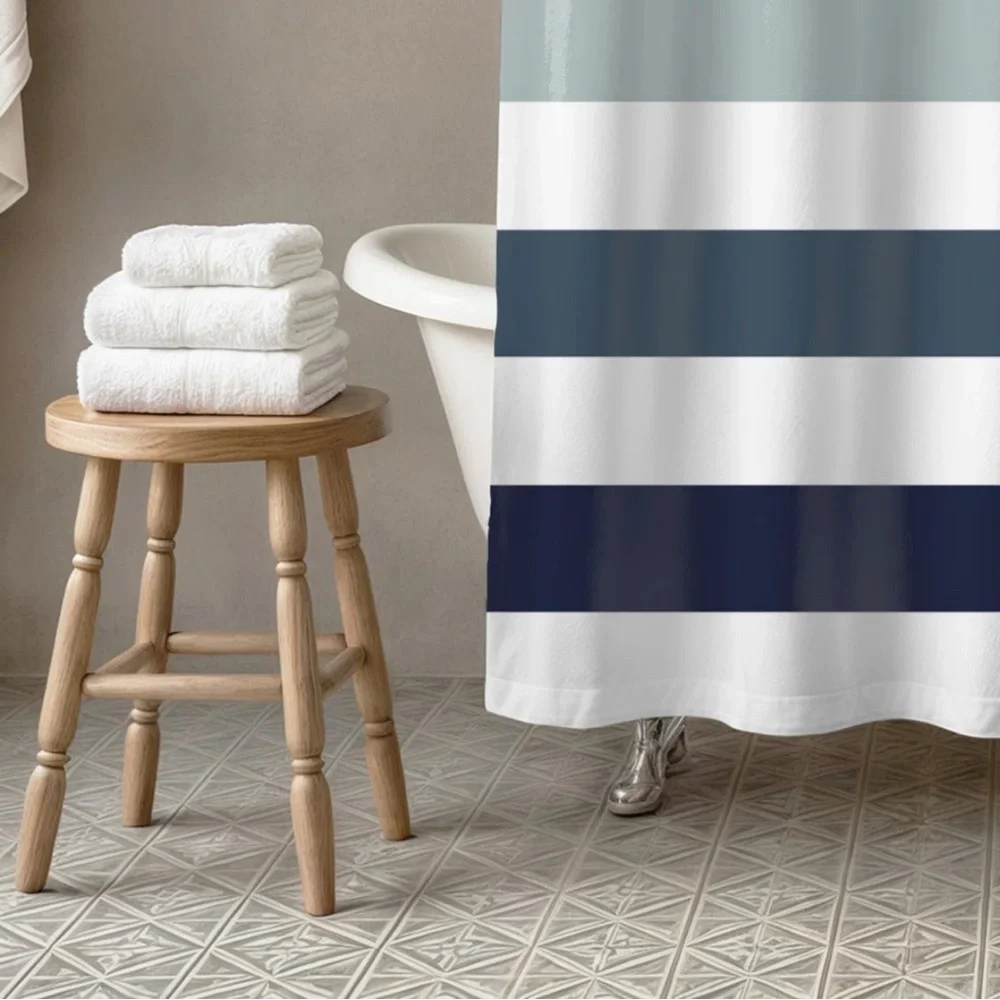 Boucher Striped Shower Curtain